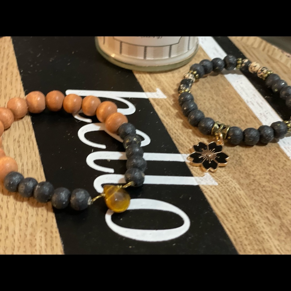 Natural Collection-Custom two stack bracelet